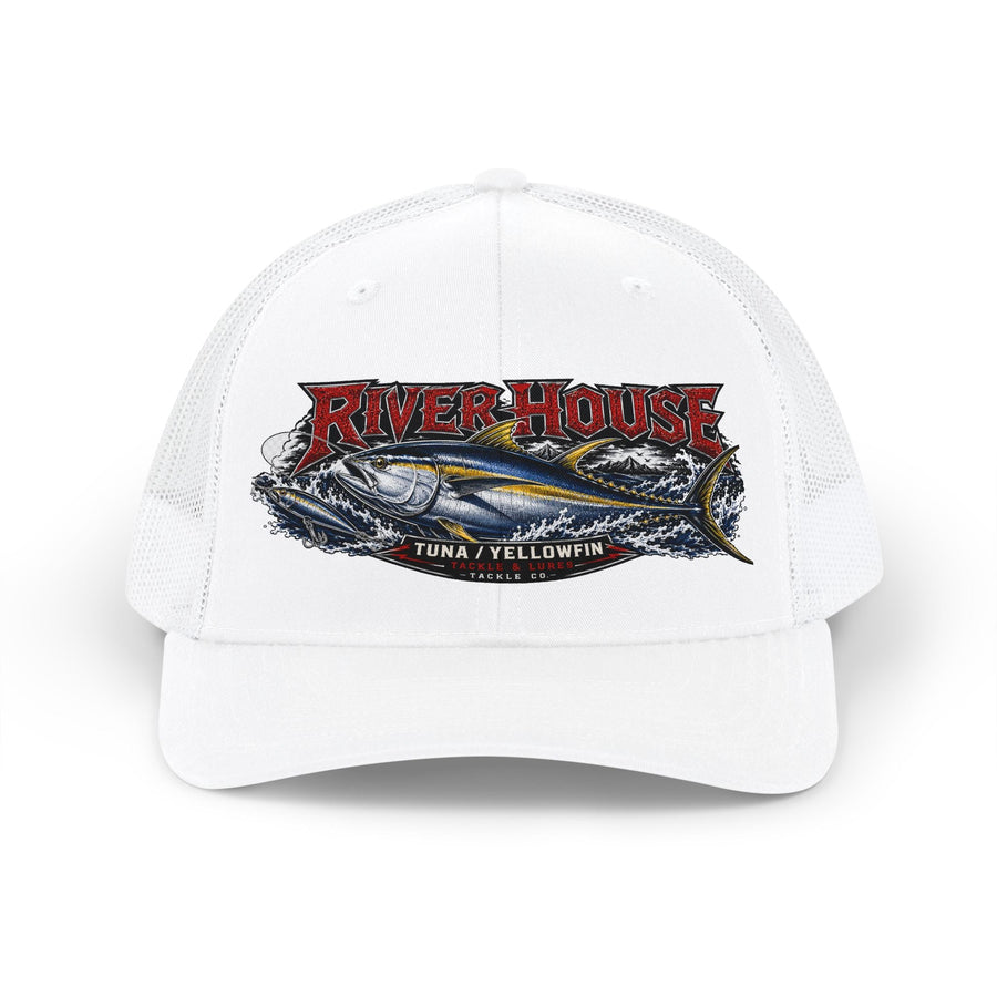 River House Yellowfin Tuna Trucker Hat — front view
