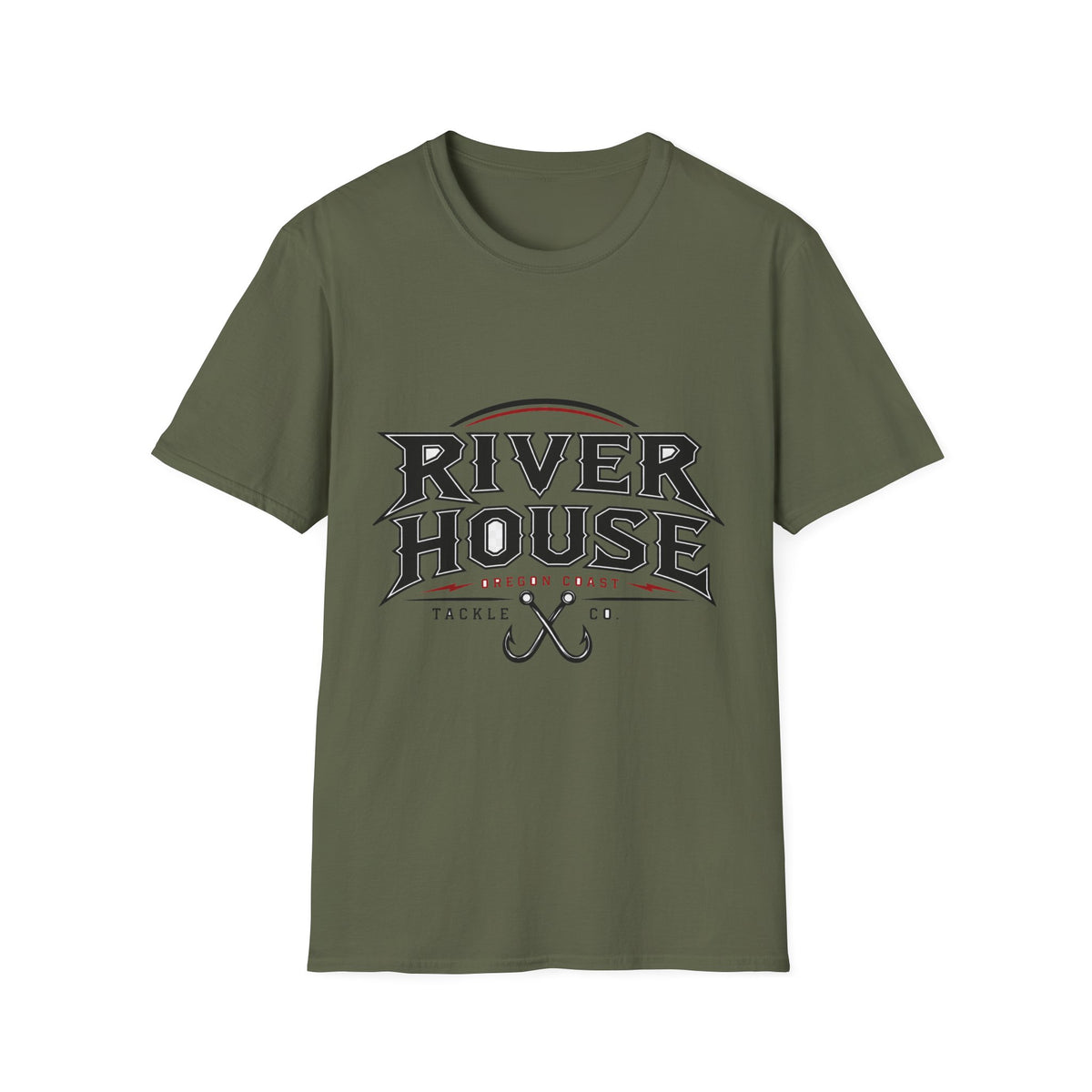 River House Lingcod Unisex Softstyle Tee – River House Tackle Co. product view 4