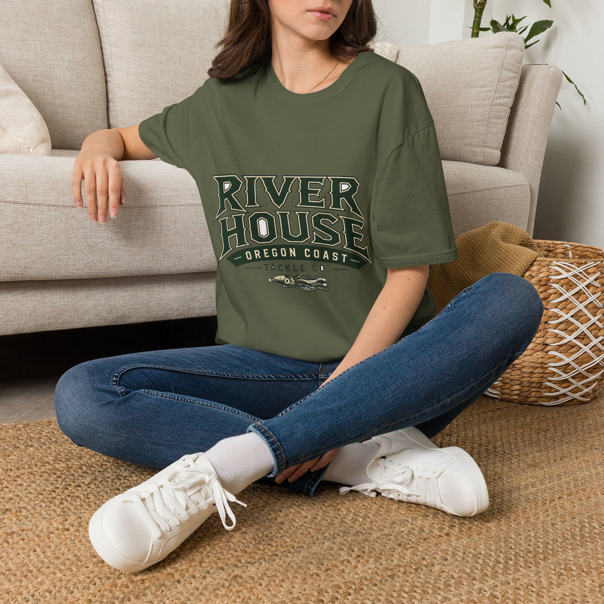 River House Oregon Coast Two-Sided Fishing Tee – River House Tackle Co. product view 4