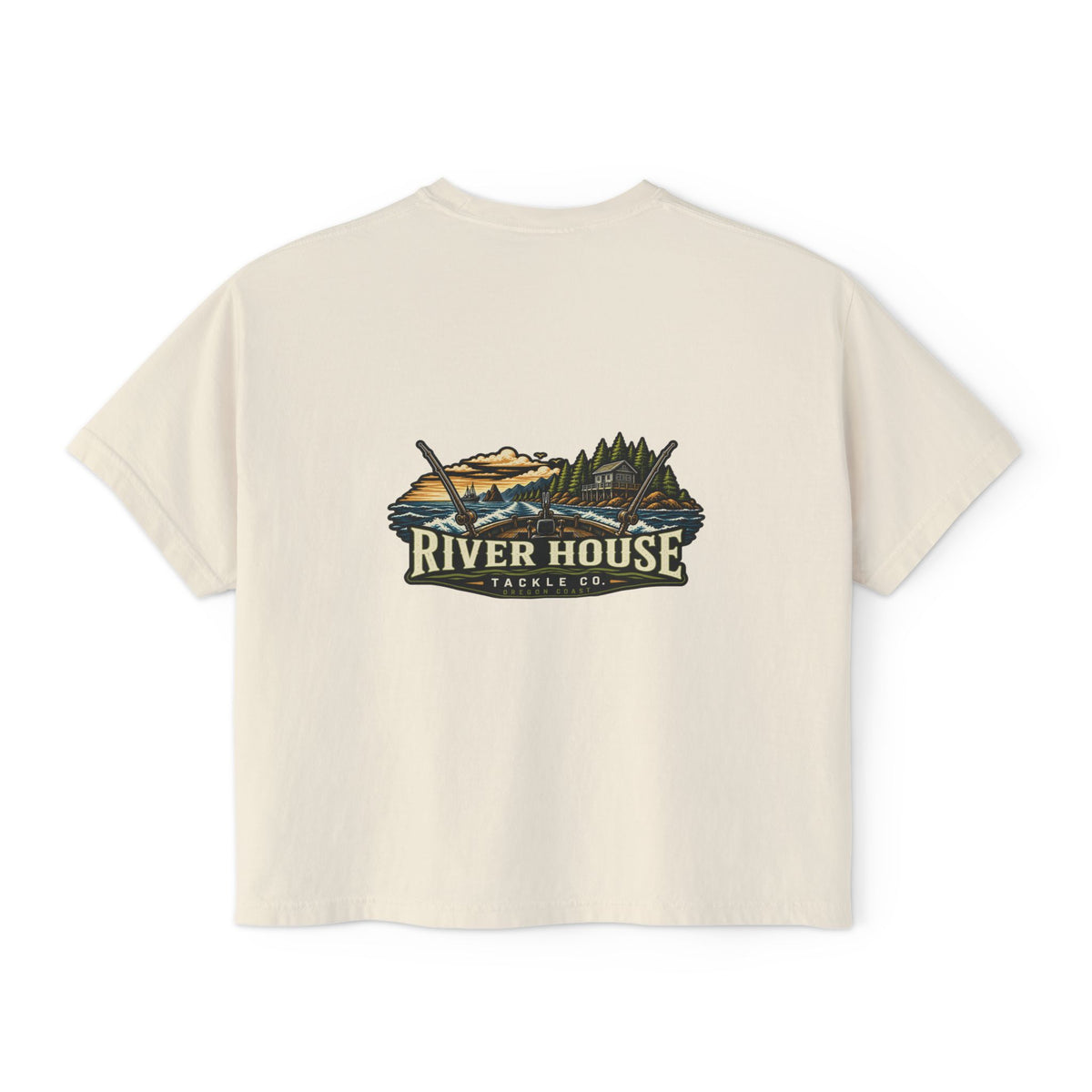 River House Reel Time Women’s Boxy Tee – River House Tackle Co. product view 6