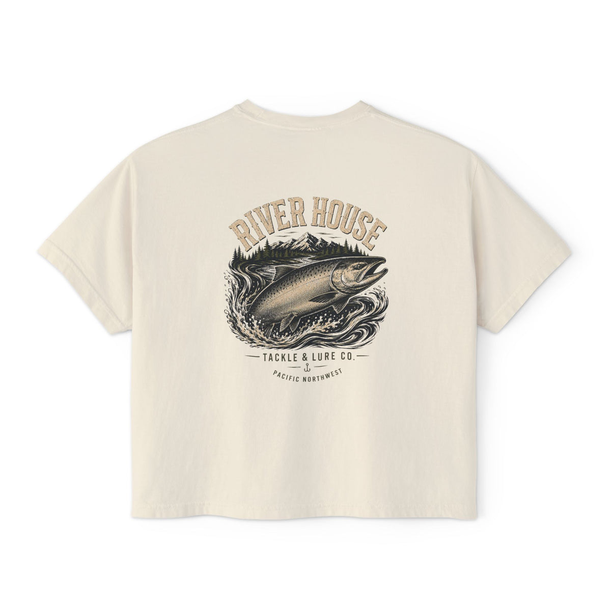 River House Women's Vintage Fishing Tee — front view