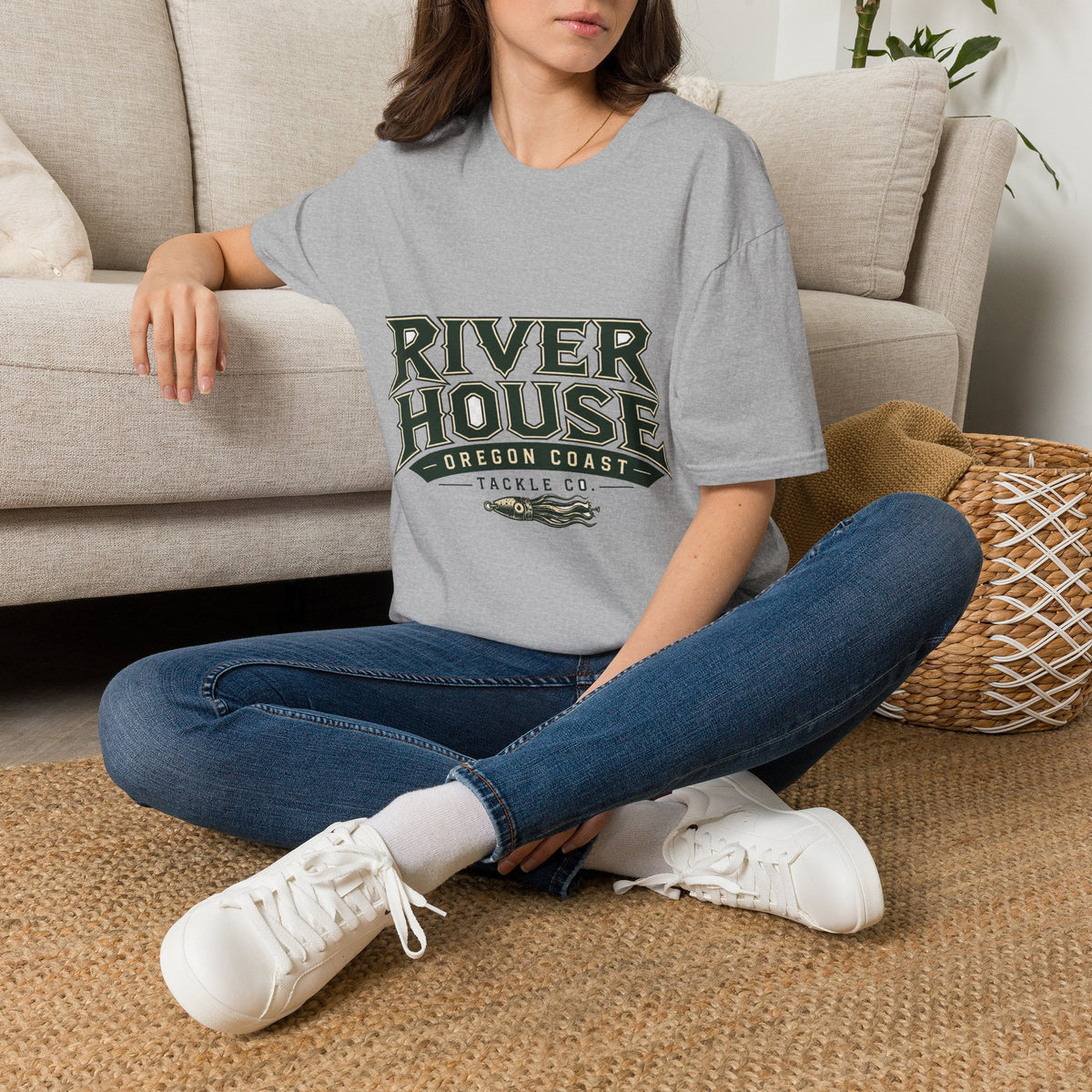 River House Oregon Coast Two-Sided Fishing Tee – River House Tackle Co. product view 2