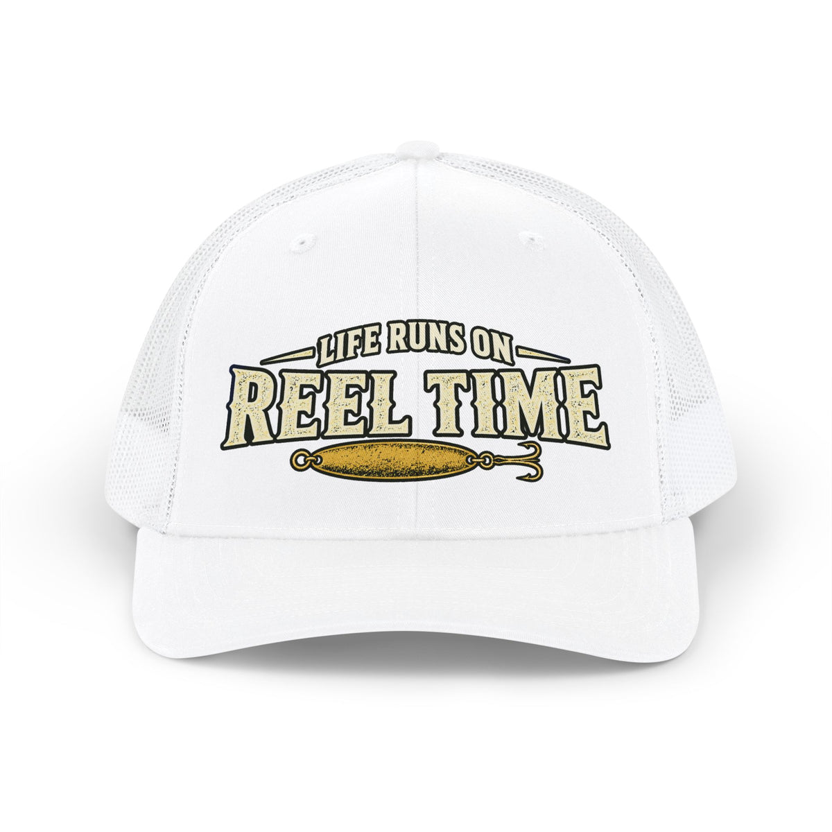 River House Reel Time Trucker Hat – River House Tackle Co. product view 6