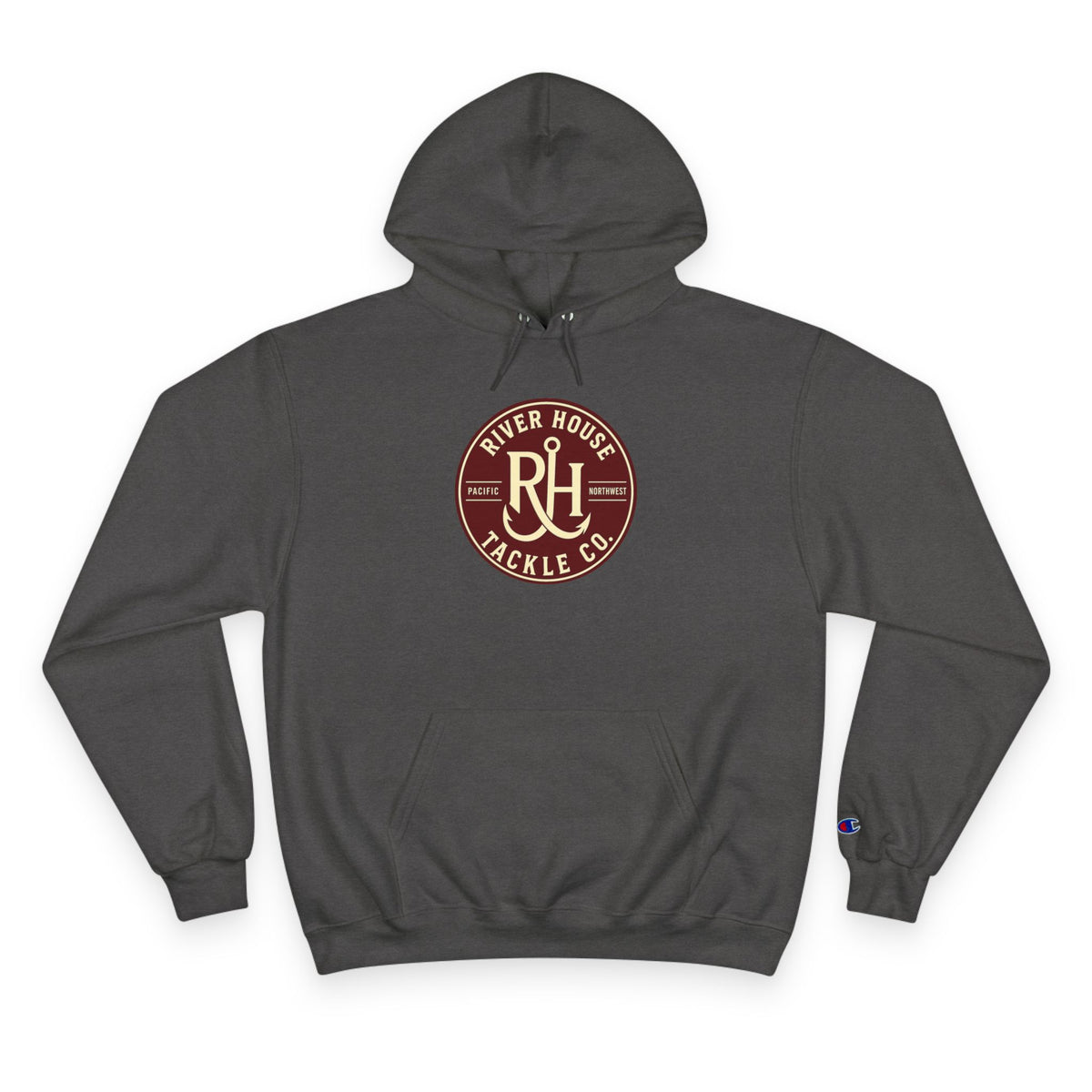 River House Chinook Salmon Champion Hoodie – River House Tackle Co. product view 2