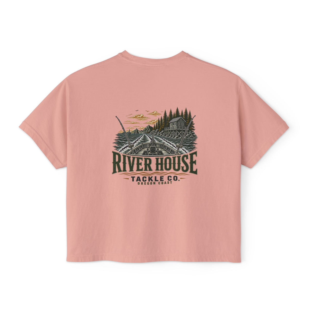 River House Original Cabin Women’s Boxy Tee – River House Tackle Co. product view 6