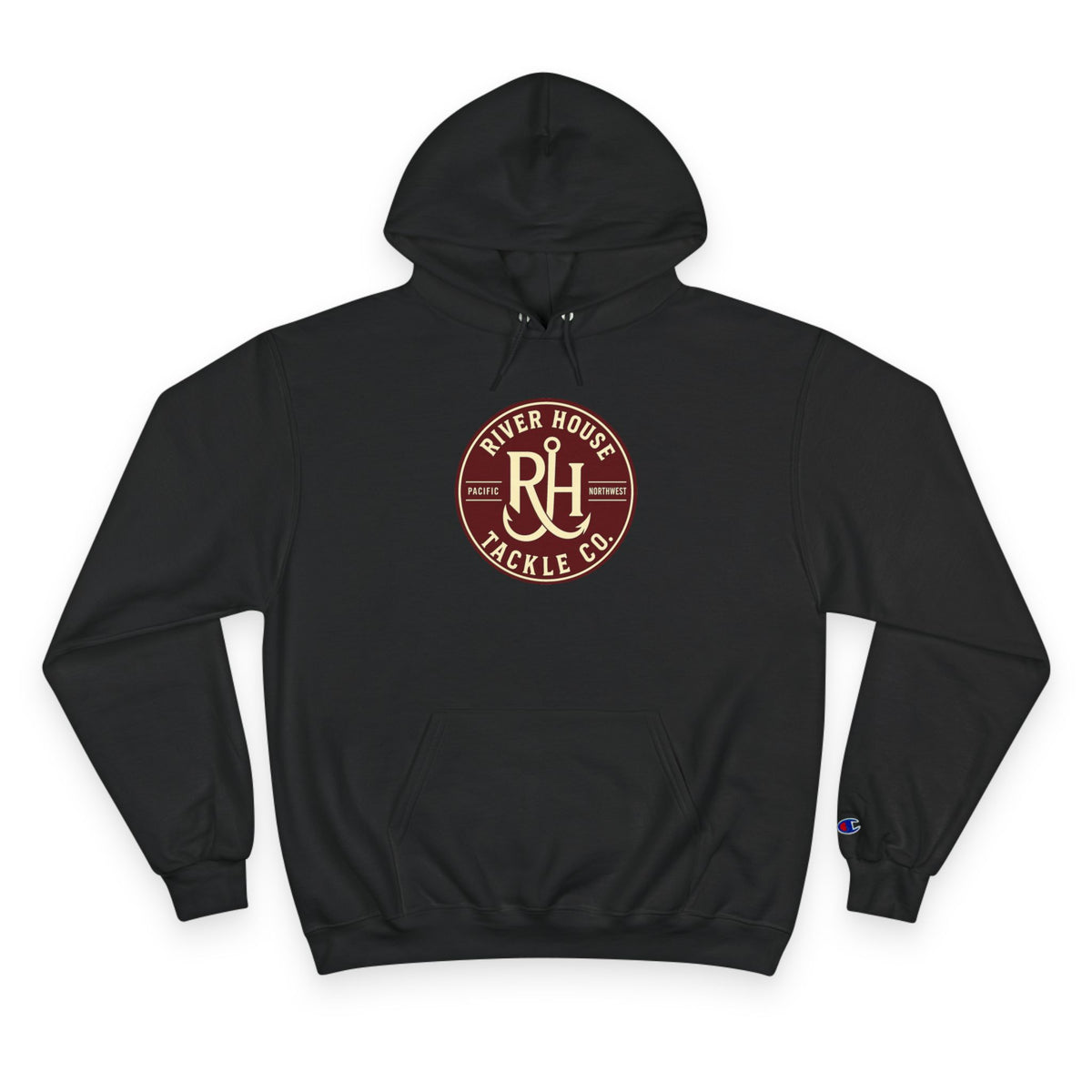 River House Chinook Salmon Champion Hoodie – River House Tackle Co. product view 3