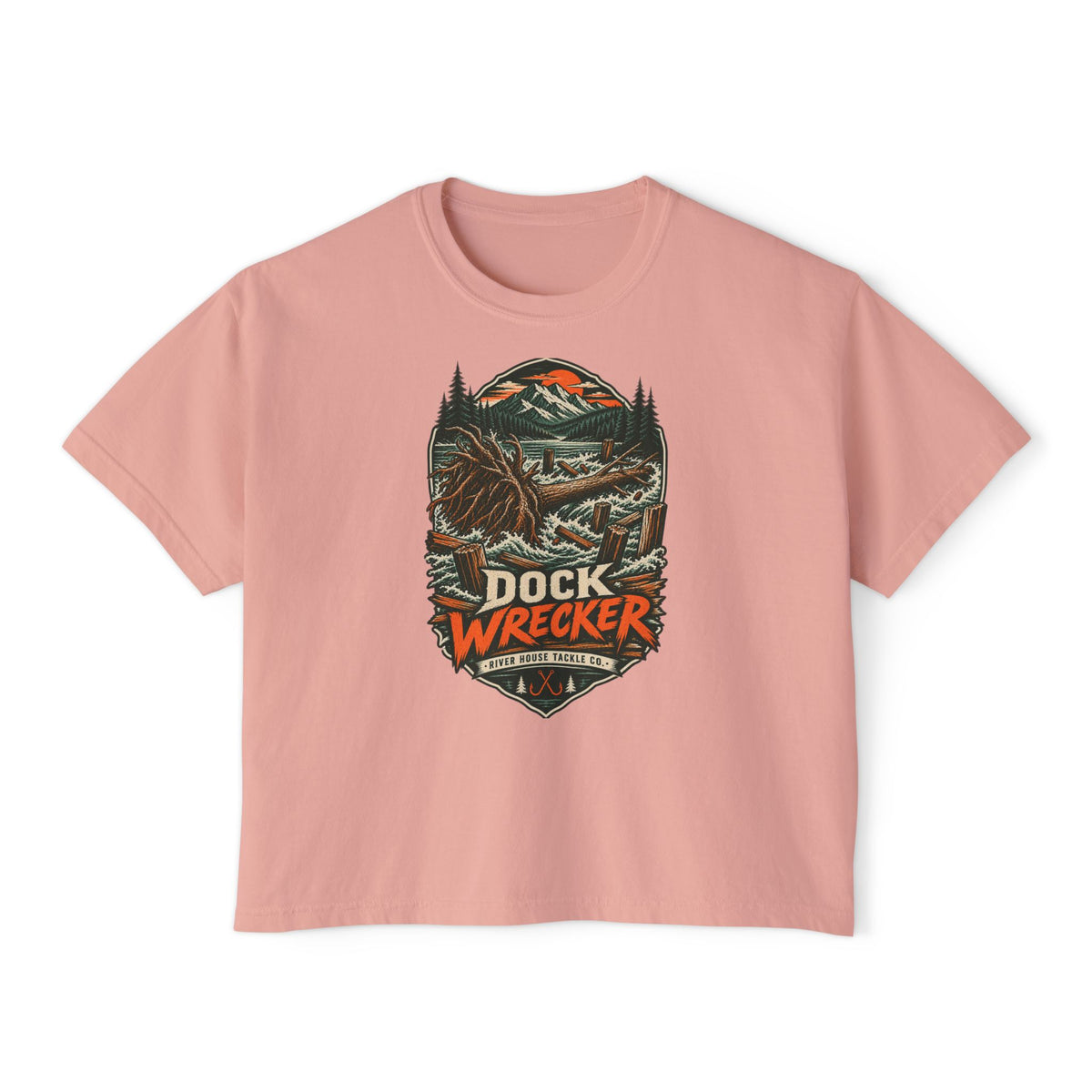 River House Reel Time Women’s Boxy Tee – River House Tackle Co. product view 2