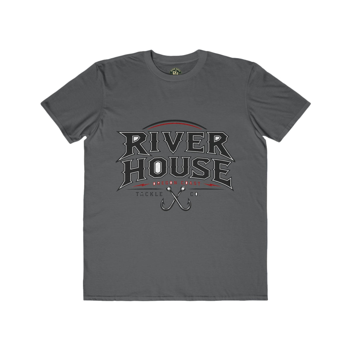 River House Fishing Tee — Inky in chase with Salmon – River House Tackle Co. product view 5