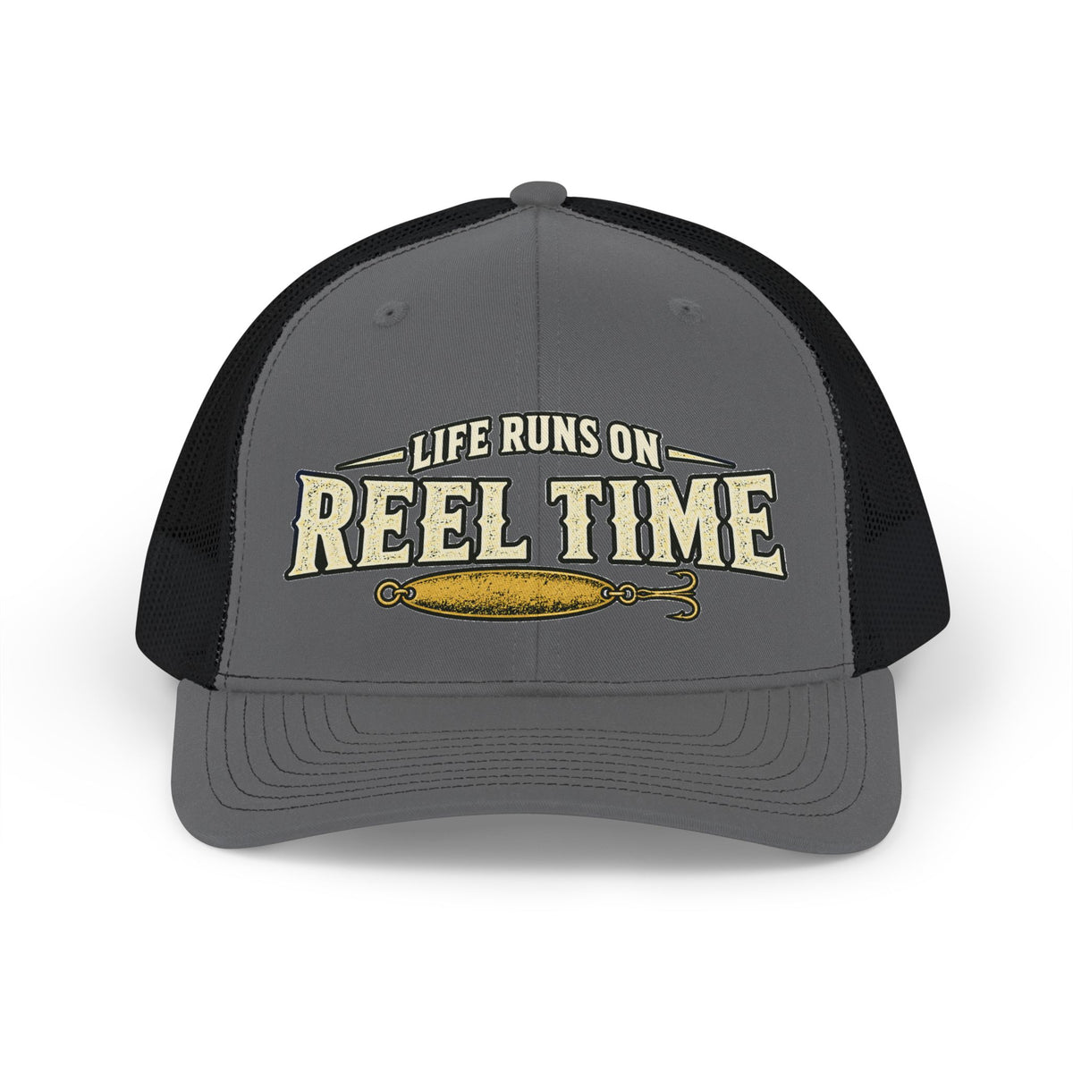 River House Reel Time Trucker Hat – River House Tackle Co. product view 3