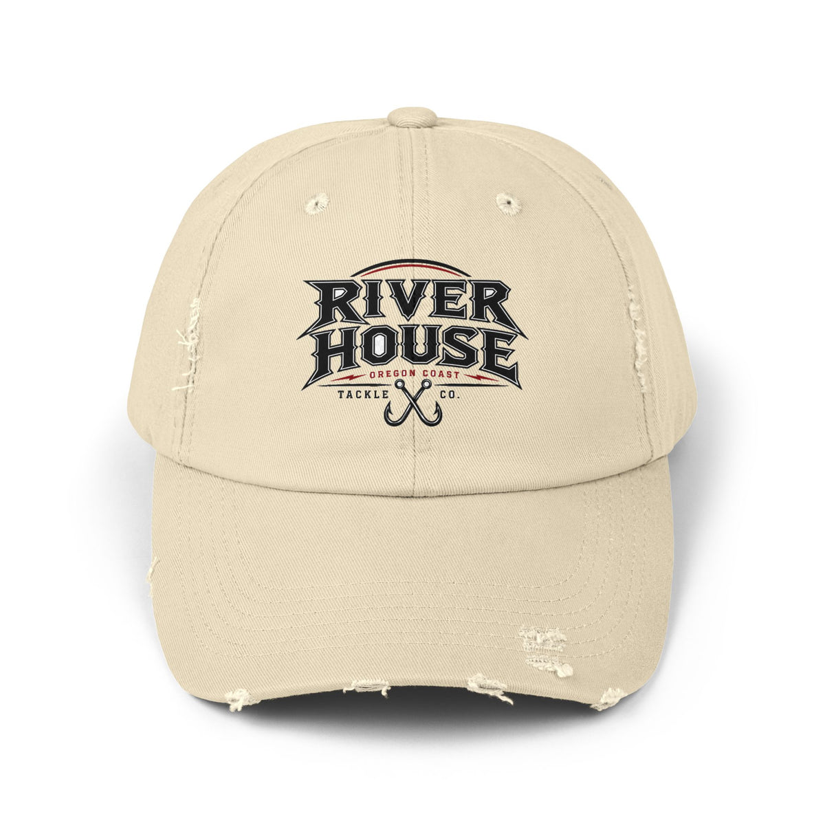 River House Fishing Distressed Cap – River House Tackle Co. product view 1