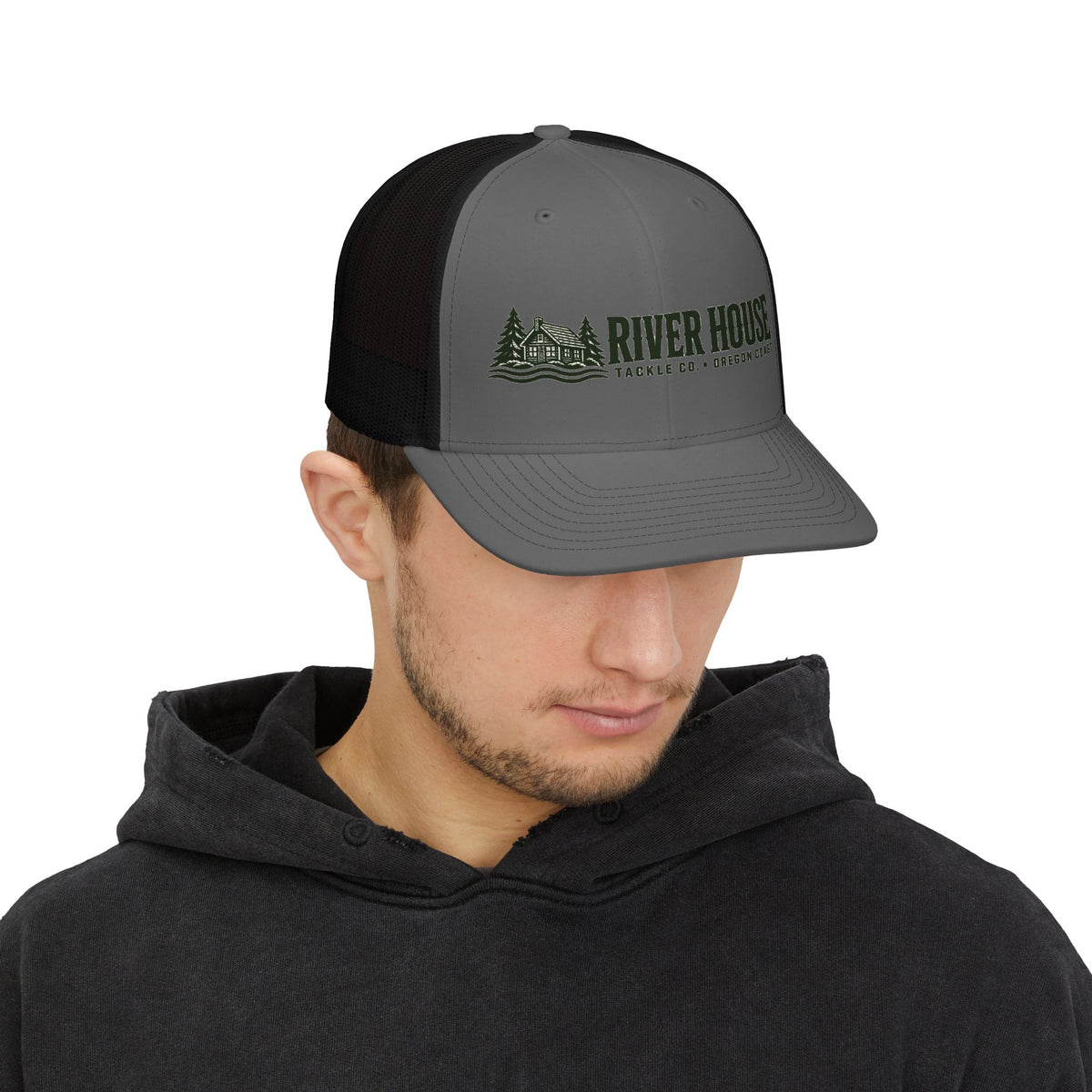 River House Original Cabin Trucker Hat – River House Tackle Co. product view 5