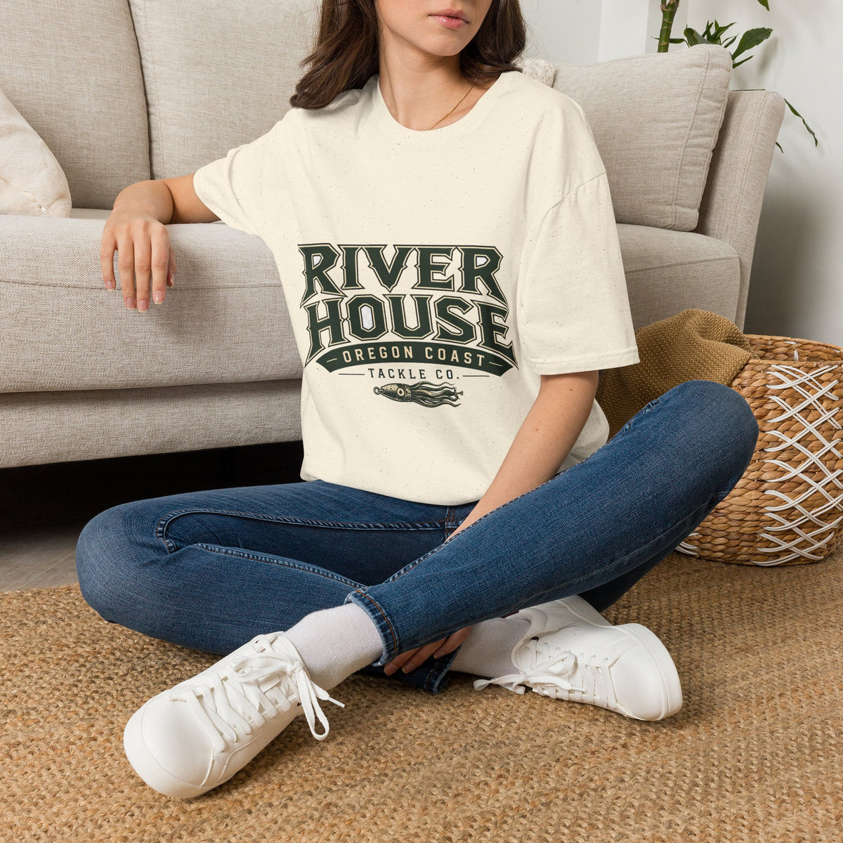 River House Oregon Coast Two-Sided Fishing Tee – River House Tackle Co. product view 3