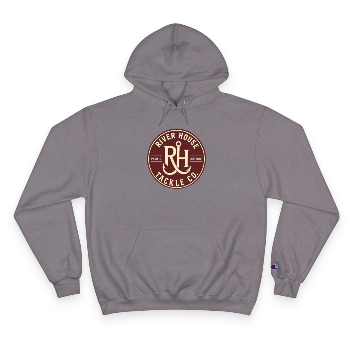 River House Chinook Salmon Champion Hoodie – River House Tackle Co. product view 4