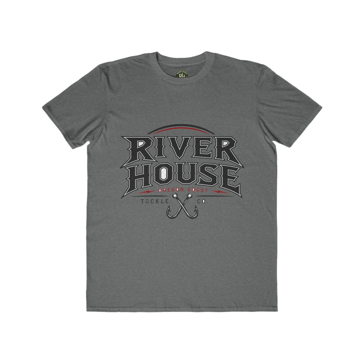River House Fishing Tee — Inky in chase with Salmon – River House Tackle Co. product view 6