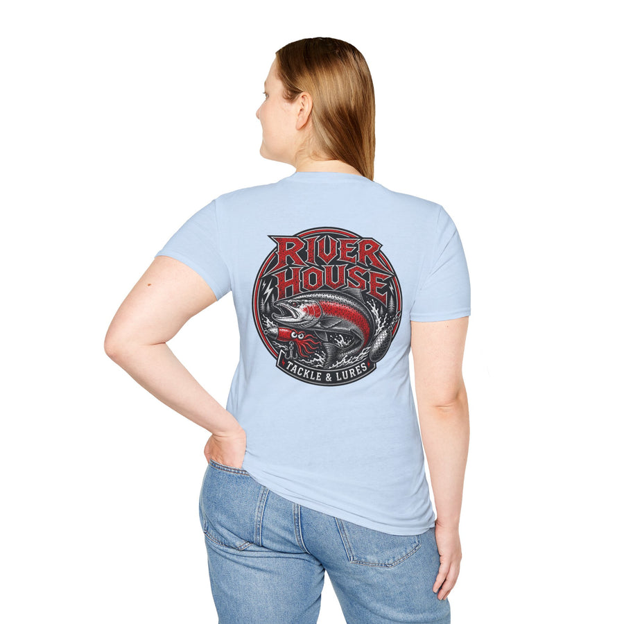 River House Lingcod Unisex Softstyle Tee – River House Tackle Co. product view 14