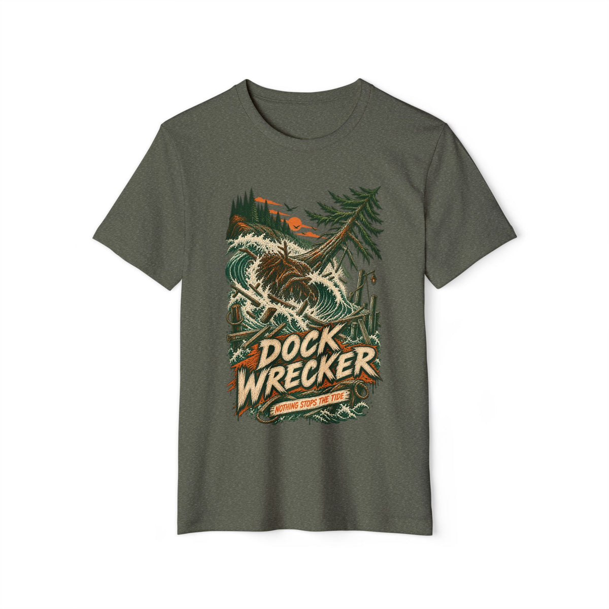 Dock Wrecker Graphic T-Shirt — River House Tackle Co. Outdoor Fishing Tee – River House Tackle Co. product view 3