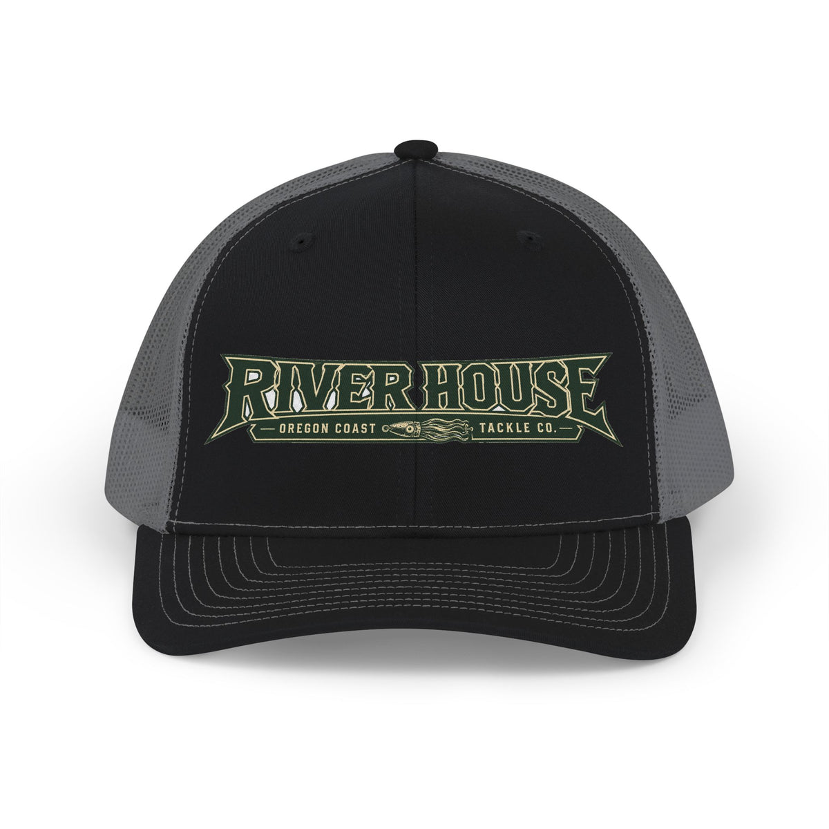 River House Logo Trucker Hat — front view