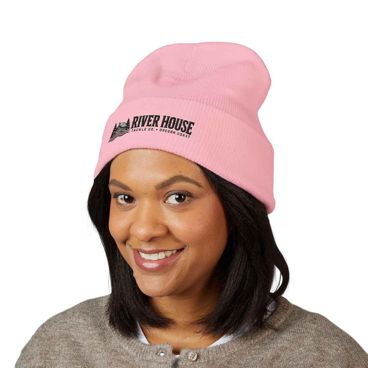 River House Original Cabin Cuffed Beanie – River House Tackle Co. product view 6