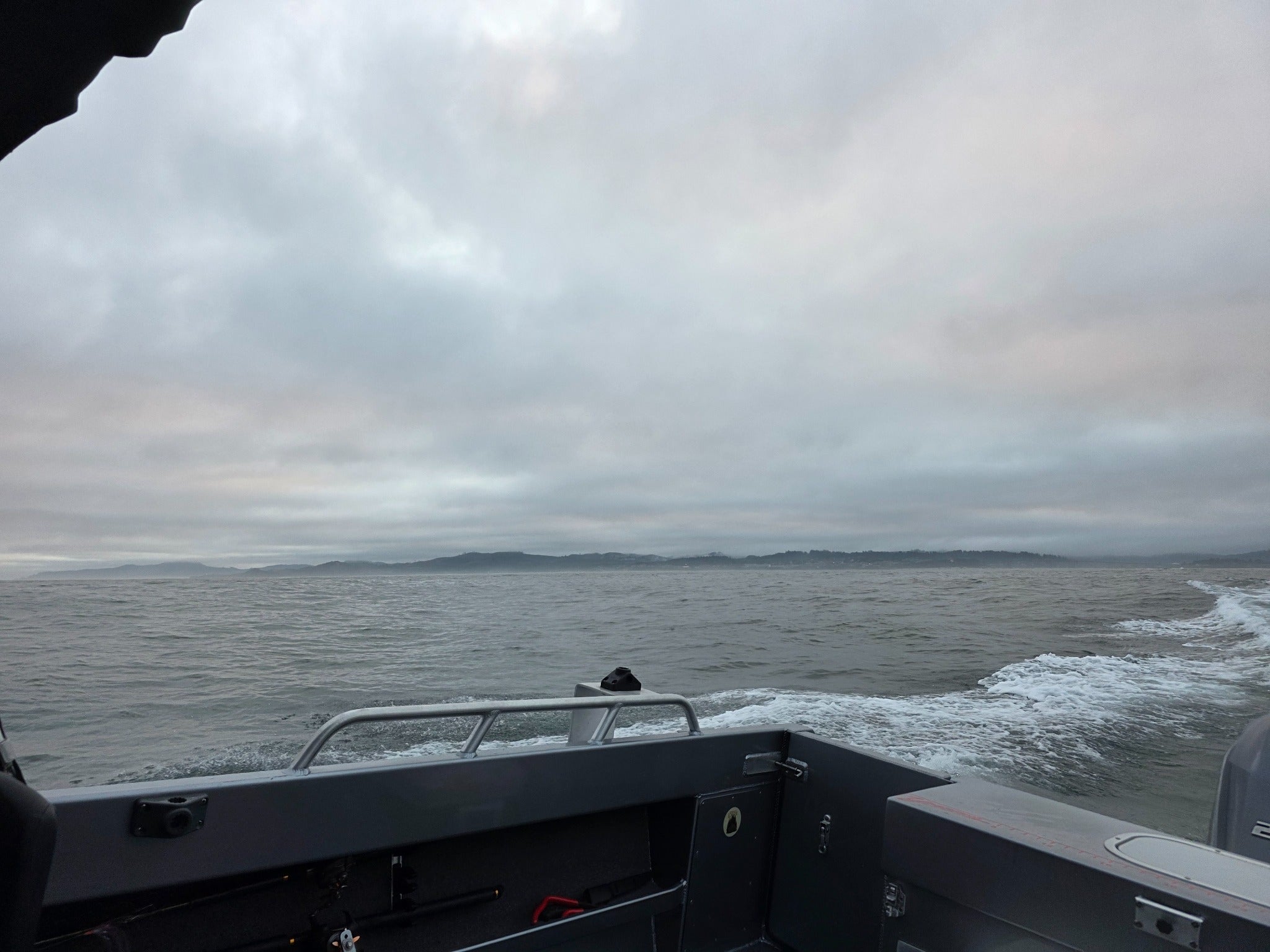 Fishing boat running off the Oregon Coast